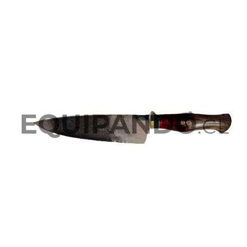 Cuchillo Chef De Cocina 7.6'' - Zero Knives - Pro Red Damascus