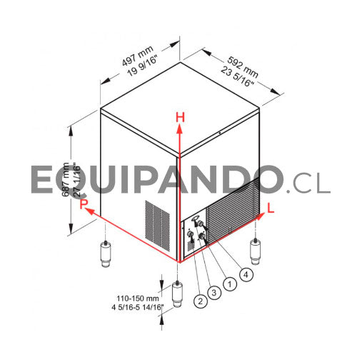FABRICADORA DE HIELO BREMA CB-416