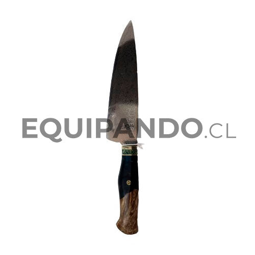 Cuchillo Chef De Cocina 7.6'' - Zero Knives - Pro Blue  Damascus