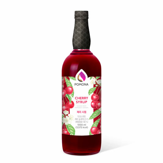 Delicioso Syrup Coreano Pomona 1 Lt Sabor Cereza