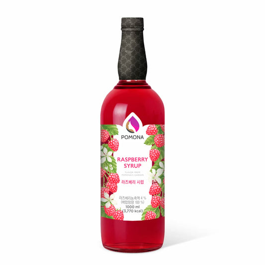 Delicioso Syrup Coreano Pomona 1 Lt Sabor Frambuesa