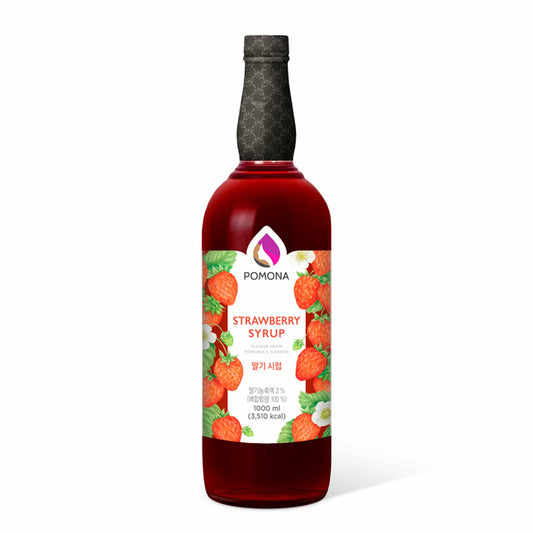 Delicioso Syrup Coreano Pomona 1 Lt Sabor Frutilla