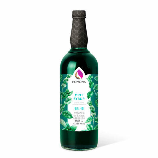 Delicioso Syrup Coreano Pomona 1 Lt Sabor Menta Verde